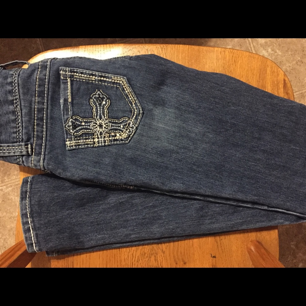 Juniors Red Camel Skinny Jeans Size 3